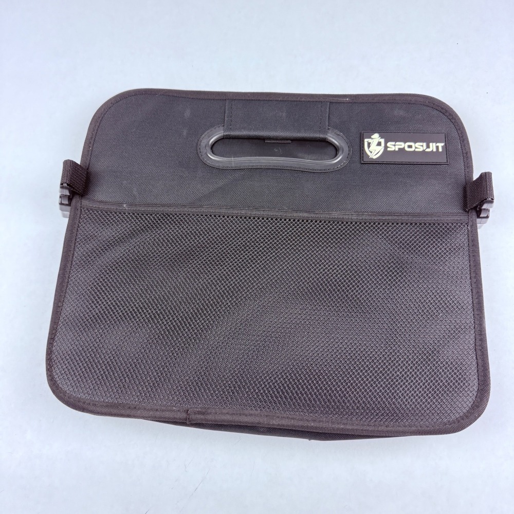 Sposujit Black Collapsible Car Trunk Organizer Multi-Pocket Cargo Storage Bin